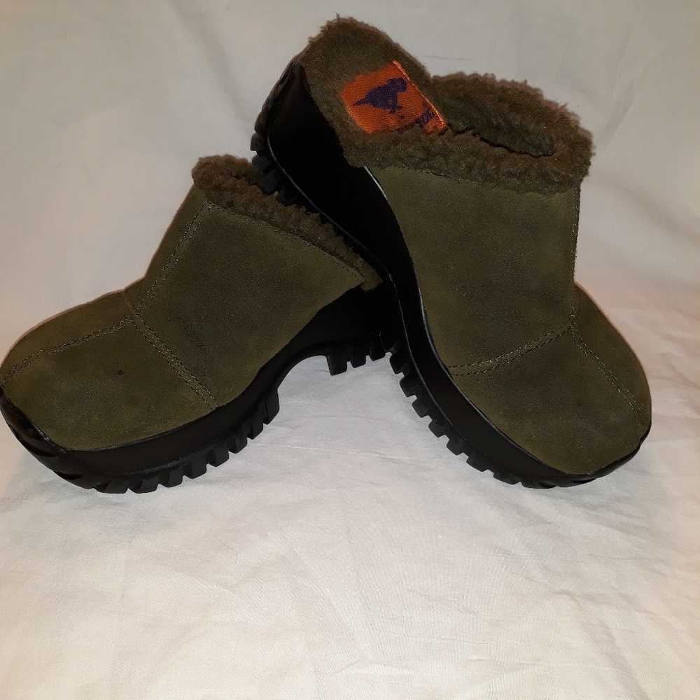 Rocket Dog Womens s7.5 green Suede Leather Wedge